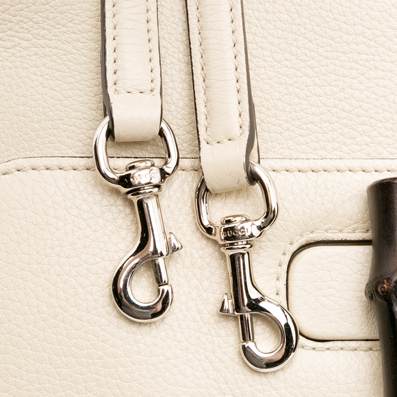 Pre-Loved Gucci Small Leather Bamboo Daily Satchel - Picture 12 of 12
